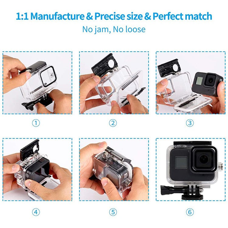 54-in-1 Accessories Kit for GoPro Hero 12 11 10 9 Waterproof Case Silicone Cover Tempered Glass Flim