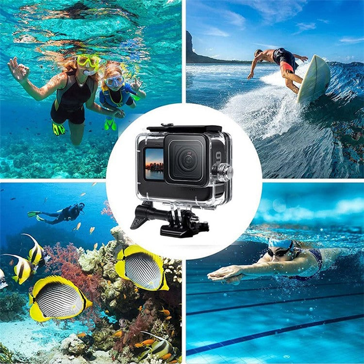 54-in-1 Accessories Kit for GoPro Hero 12 11 10 9 Waterproof Case Silicone Cover Tempered Glass Flim