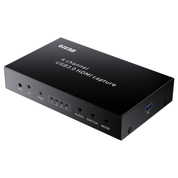 EZCAP 264 4-Channel Screen Switch 1080P USB 3.0 HDMI Video Capture Card with Remote Control - US Plug