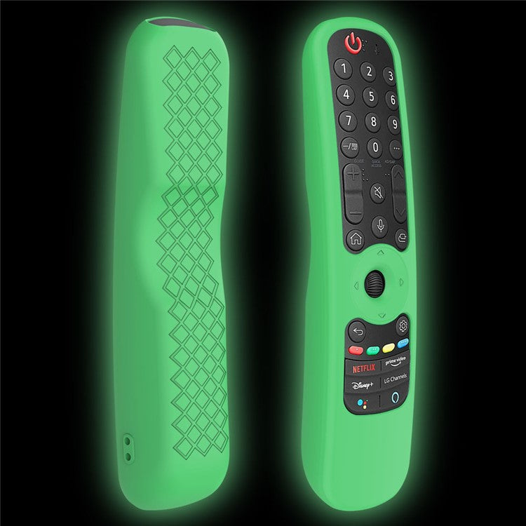 For LG AN-MR21GC / MR21N / 21GA Remote Control Case Silicone Protective Cover - Luminous Green