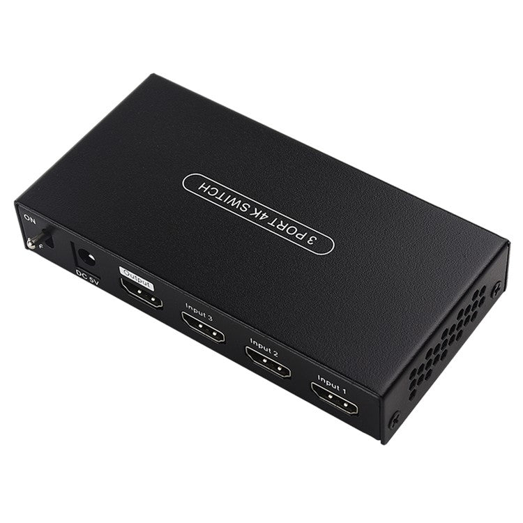 MEASY SWH4631 HDMI Switcher 4K 60Hz 3 In 1 Out HDMI Switch Splitter - EU Plug