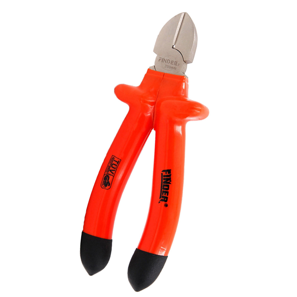 Multi-functional Flat Nose Pliers With Insulating Plastic Handle Wire Pliers 7.28 inches Length