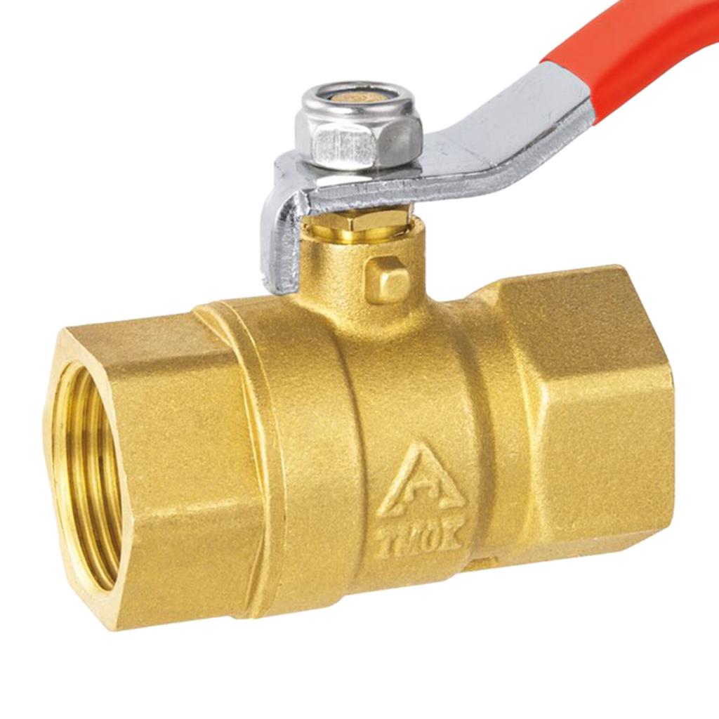 G3/4'' NPT Thread Brass Ball Valve Shut Off Lever Handle Brass Female DN20