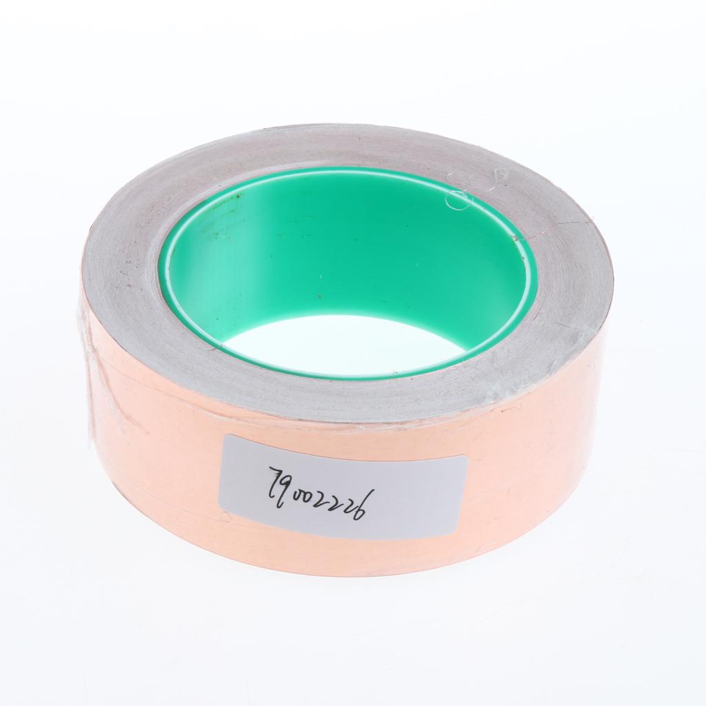 Roll of Conductive Copper Foil Tape Self Adhesive Heat Insulation Tape 40mm