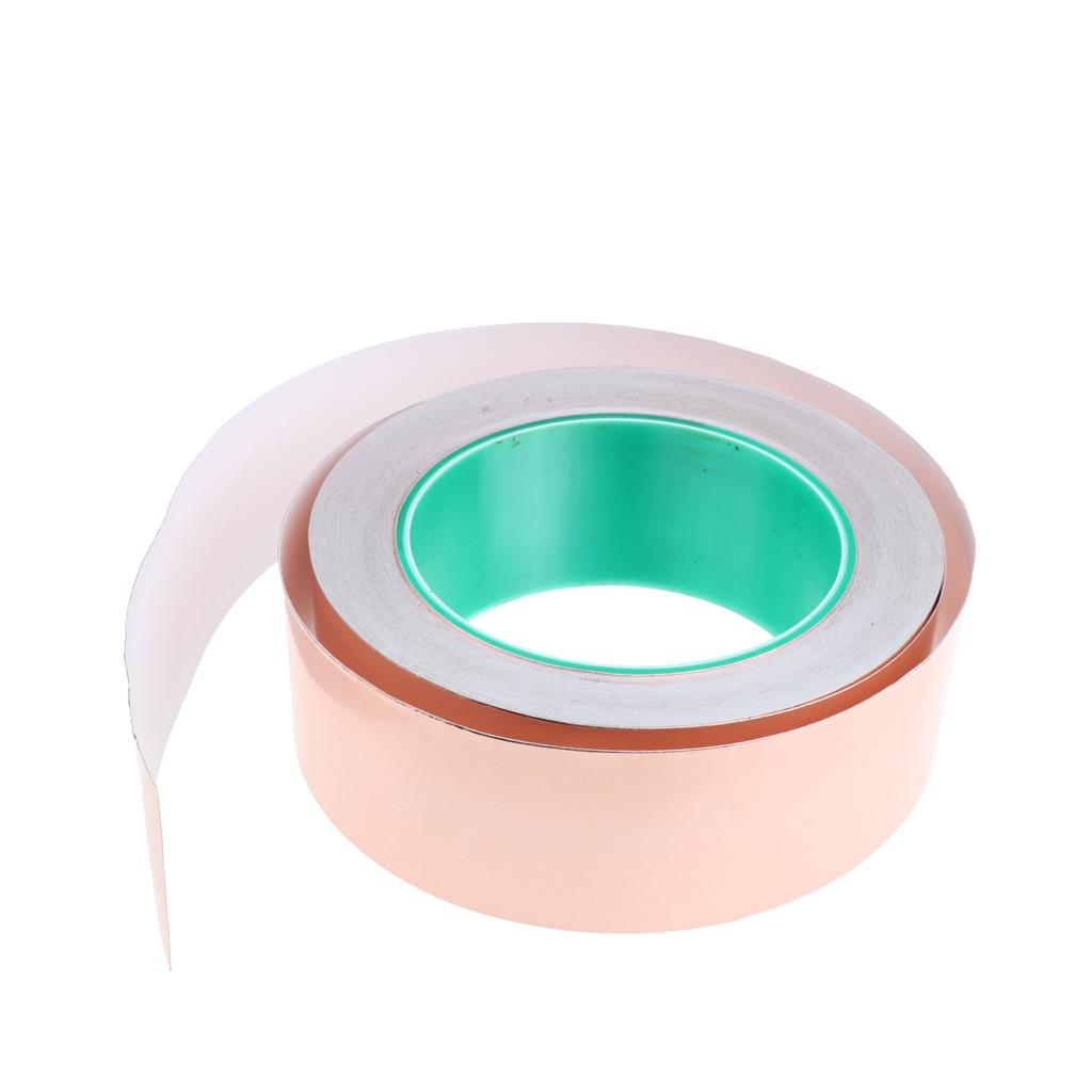 Roll of Conductive Copper Foil Tape Self Adhesive Heat Insulation Tape 40mm