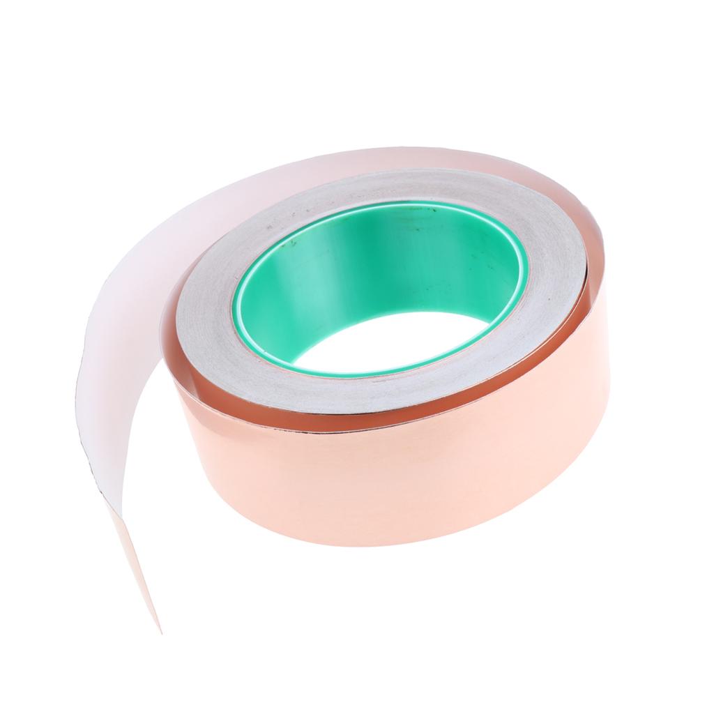 Roll of Conductive Copper Foil Tape Self Adhesive Heat Insulation Tape 40mm