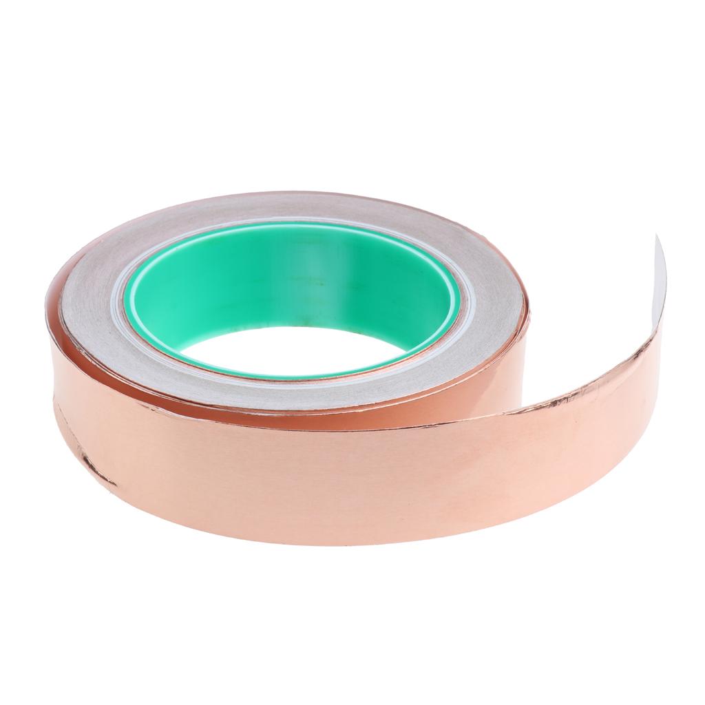 Roll of Conductive Copper Foil Tape Self Adhesive Heat Insulation Tape 30mm