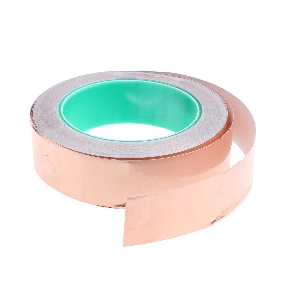 Roll of Conductive Copper Foil Tape Self Adhesive Heat Insulation Tape 30mm