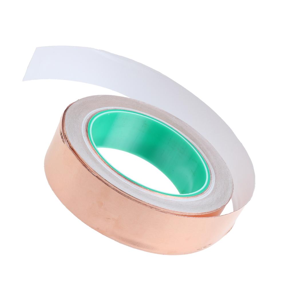 Roll of Conductive Copper Foil Tape Self Adhesive Heat Insulation Tape 30mm