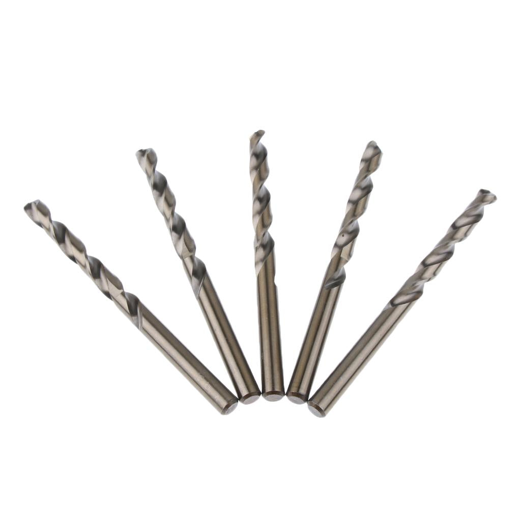 5 Pieces M35 HSS Colbalt Twist Drill Bits, 7.5mm, Sharp, Abrasion Resistant