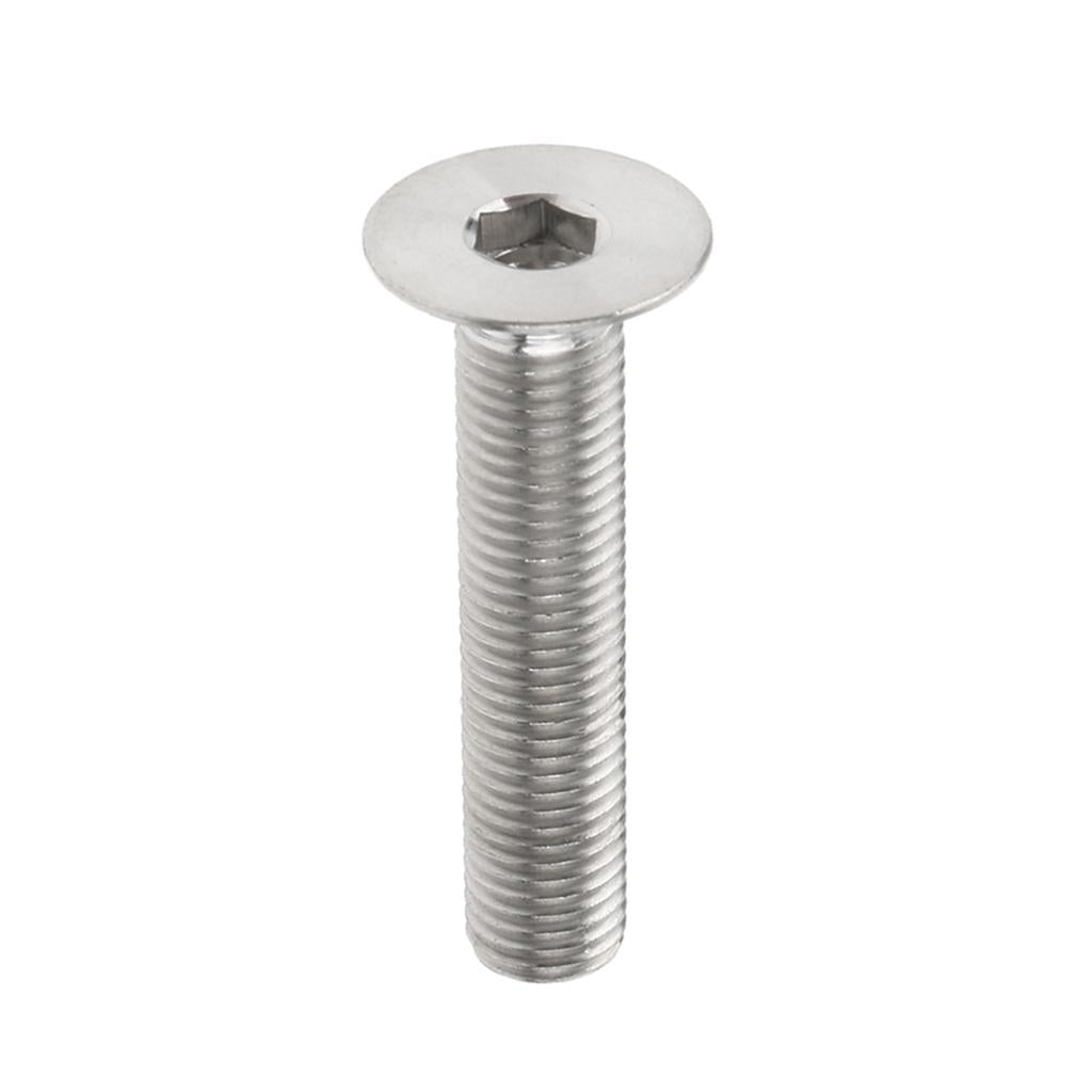 5 Pieces Hex Socket Flat Head Cap Screws Bolts, M6*40, Titanium Alloy