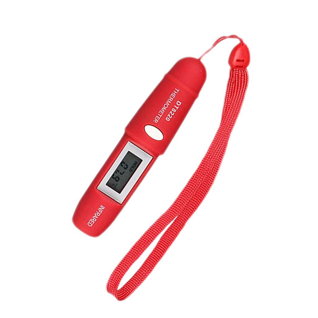 Pen Type Mini Infrared Thermometer IR Temperature Measuring LCD  Red