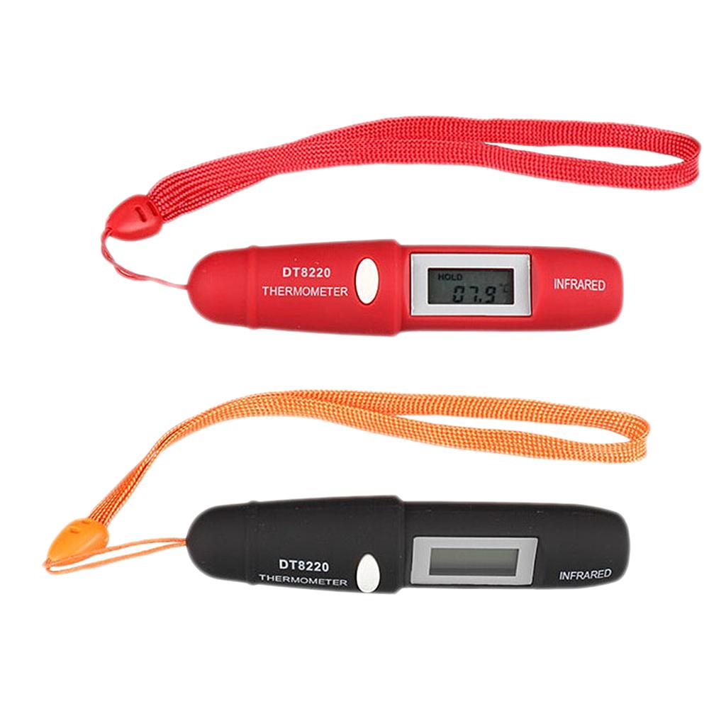 Pen Type Mini Infrared Thermometer IR Temperature Measuring LCD  Red