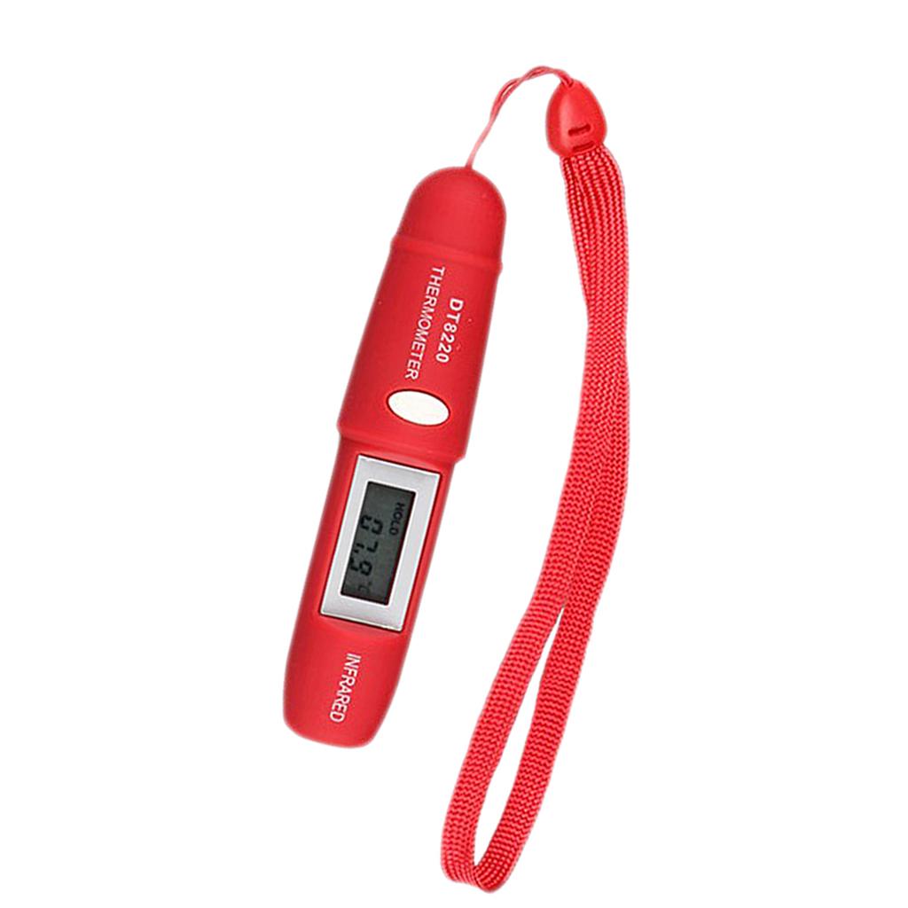 Pen Type Mini Infrared Thermometer IR Temperature Measuring LCD  Red