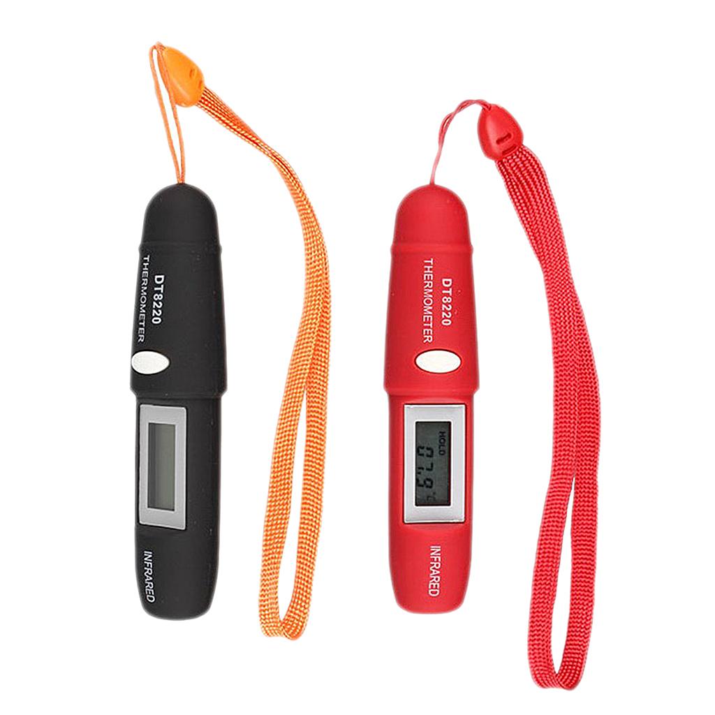 Pen Type Mini Infrared Thermometer IR Temperature Measuring LCD  Red