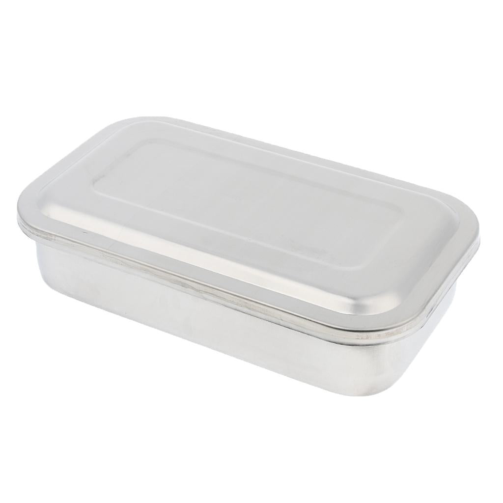 Surgical Instrument Box w/ Lid Stainless Steel 304 8Inch