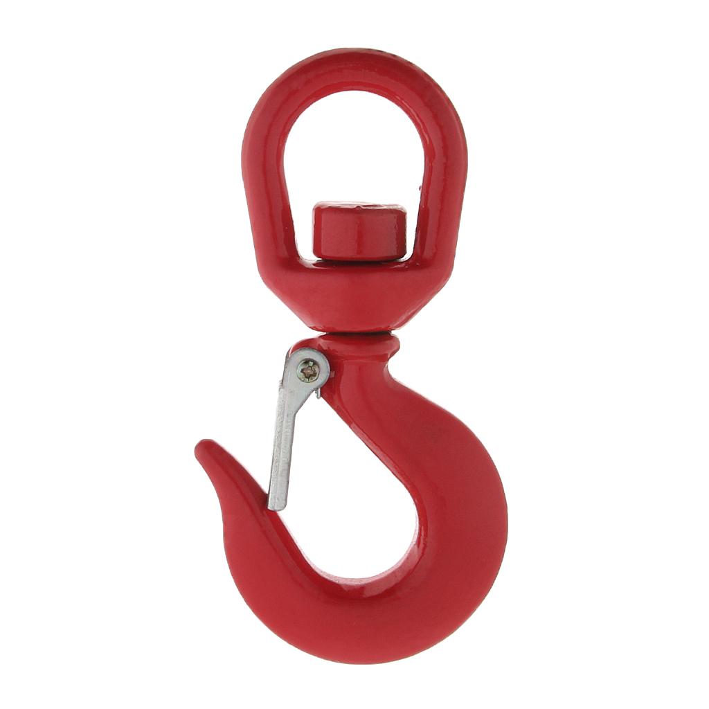 1 Ton Alloy Steel Eye Hook To Swivel with Safety Catch Lifting Hook