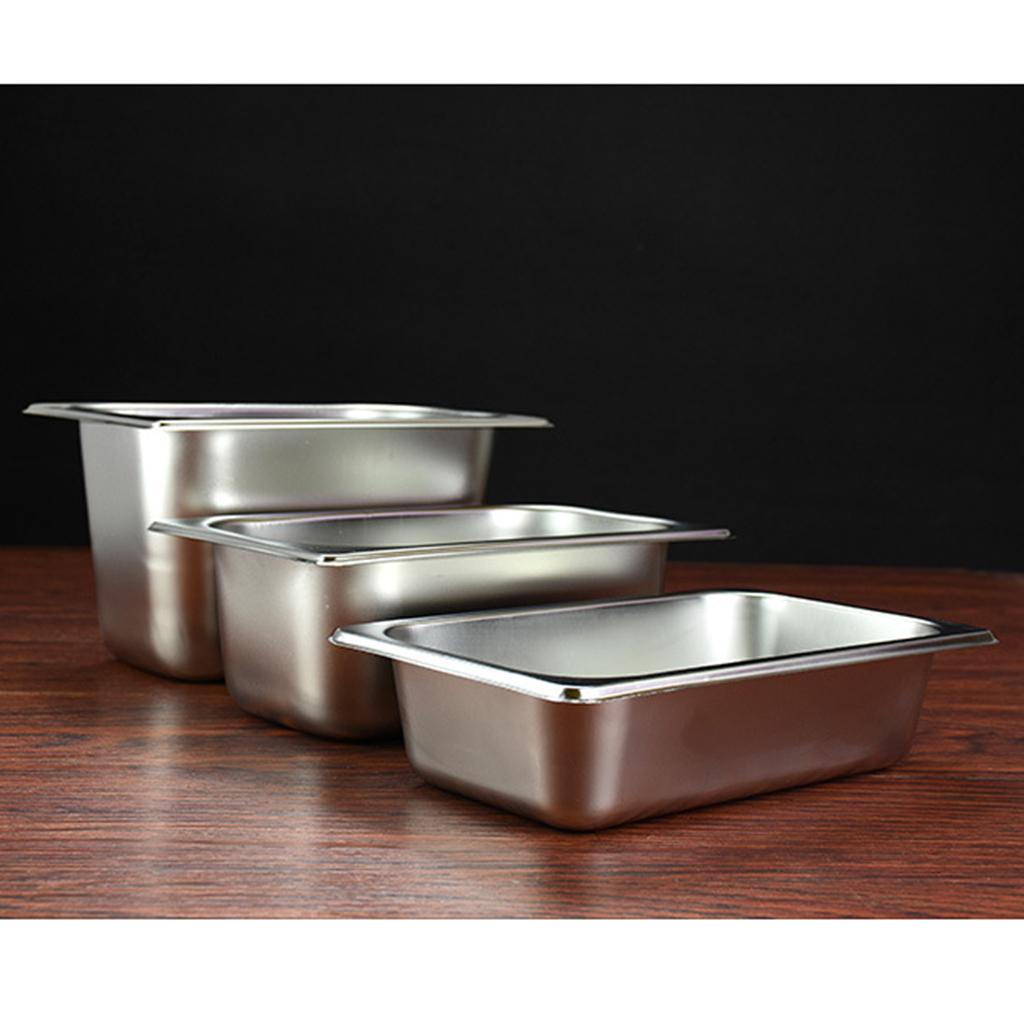 1Pc Special Steam Table Pan 1/6 Size 6.5cm Deep Stainless Steel