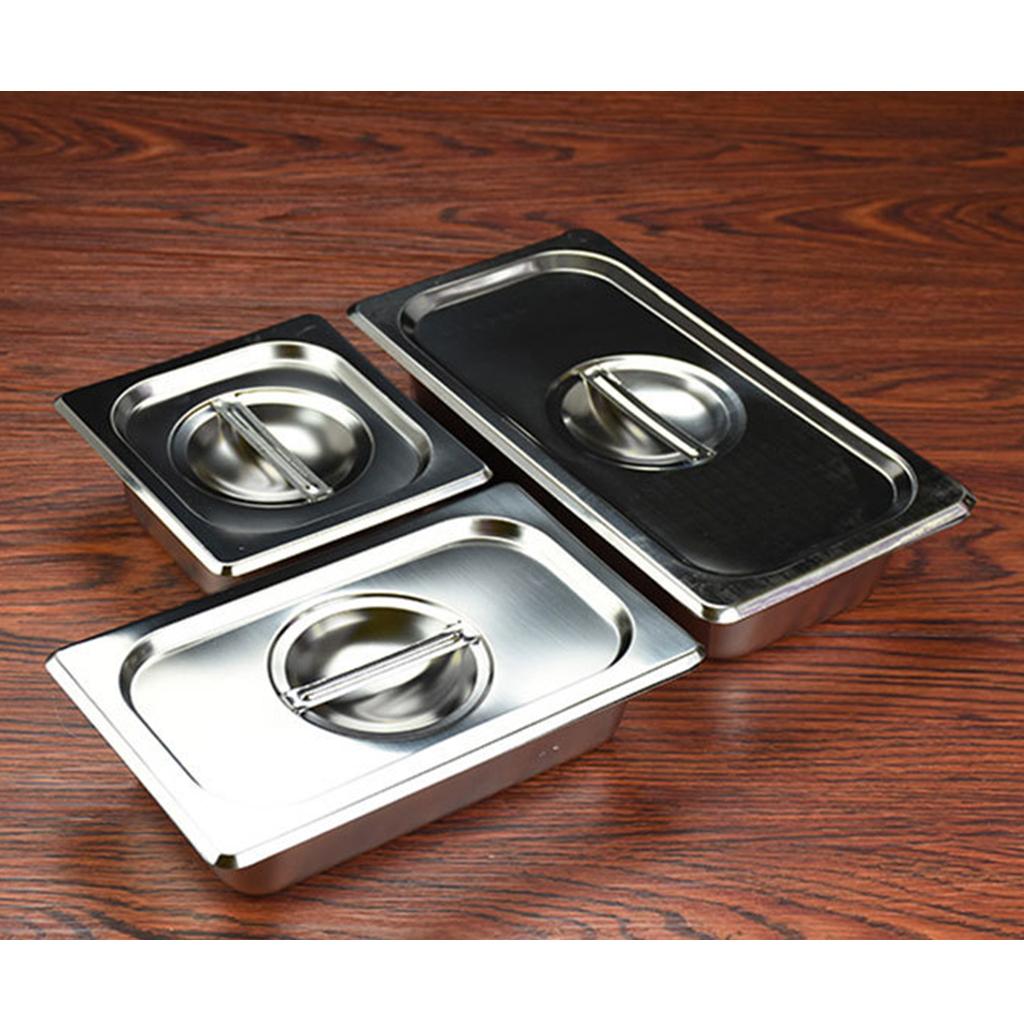 1Pc Special Steam Table Pan 1/6 Size 6.5cm Deep Stainless Steel