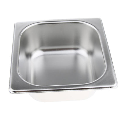 1Pc Special Steam Table Pan 1/6 Size 6.5cm Deep Stainless Steel