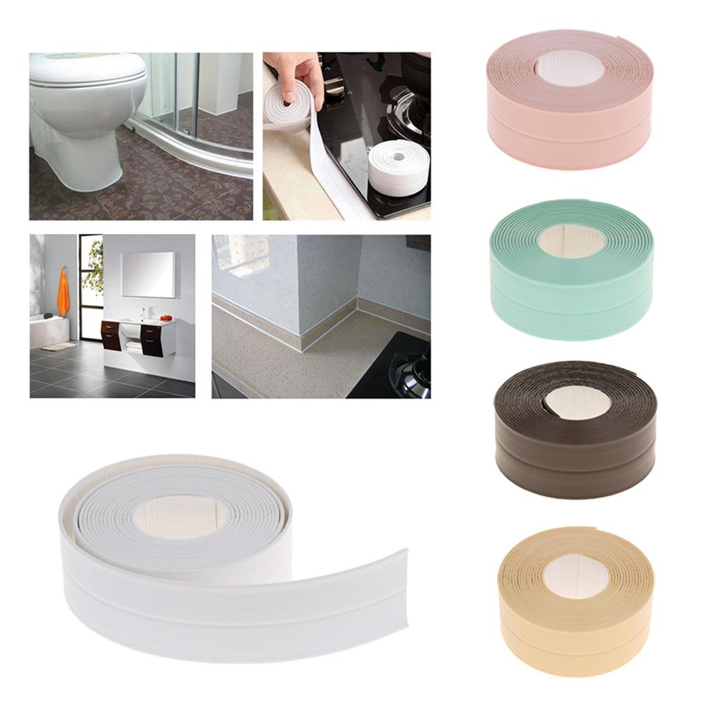 3.3M Kitchen Bathroom Waterproof Mold Proof Wall Seam Sealing Tape Brown