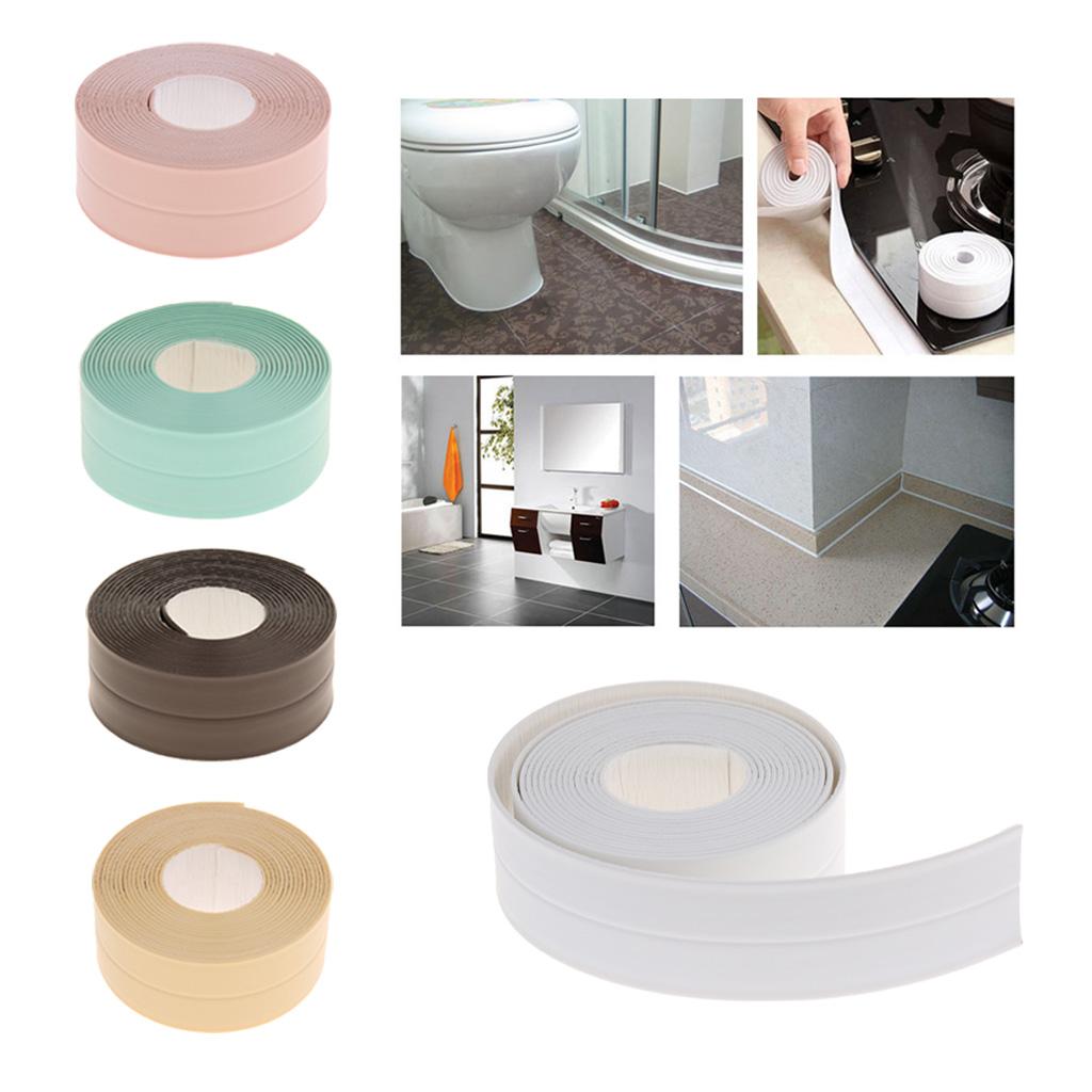 3.3M Kitchen Bathroom Waterproof Mold Proof Wall Seam Sealing Tape Brown