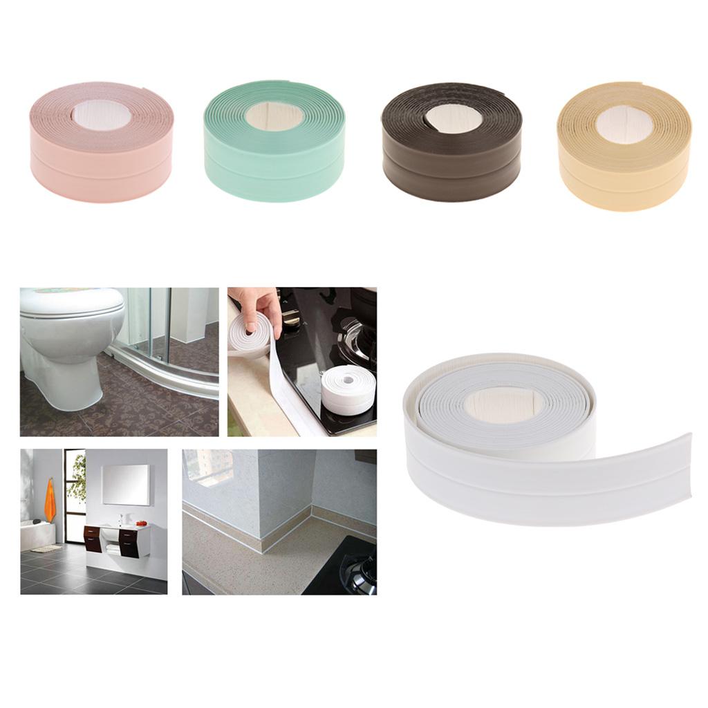 3.3M Kitchen Bathroom Waterproof Mold Proof Wall Seam Sealing Tape Brown