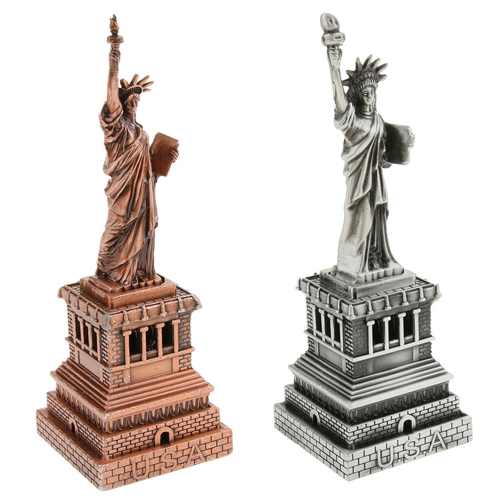 15.5cm Statue of Liberty Model Home Office Decor Gifts Souvenir Statue Gray