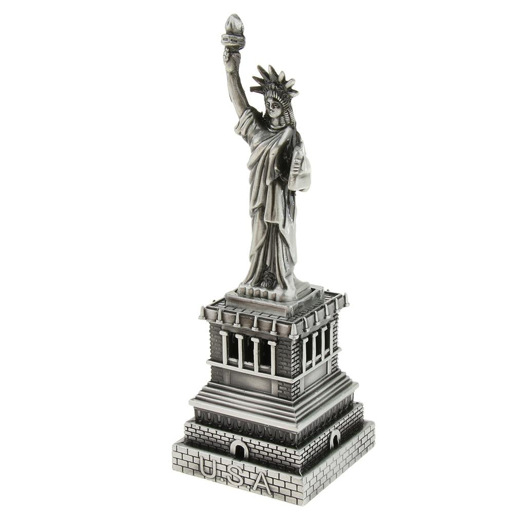 15.5cm Statue of Liberty Model Home Office Decor Gifts Souvenir Statue Gray