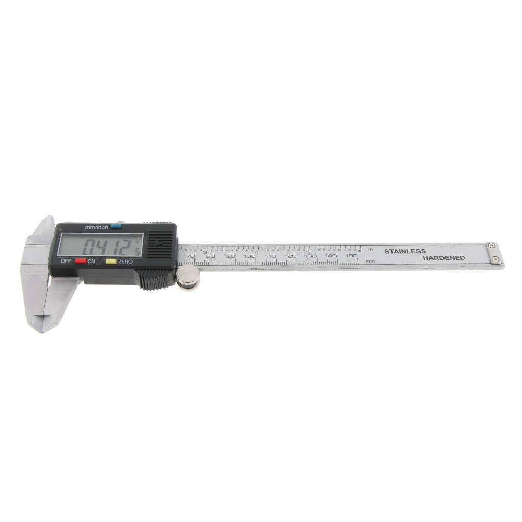 0-150mm Stainless Hardened Digital Vernier Caliper Metric mm/ Inch Reading