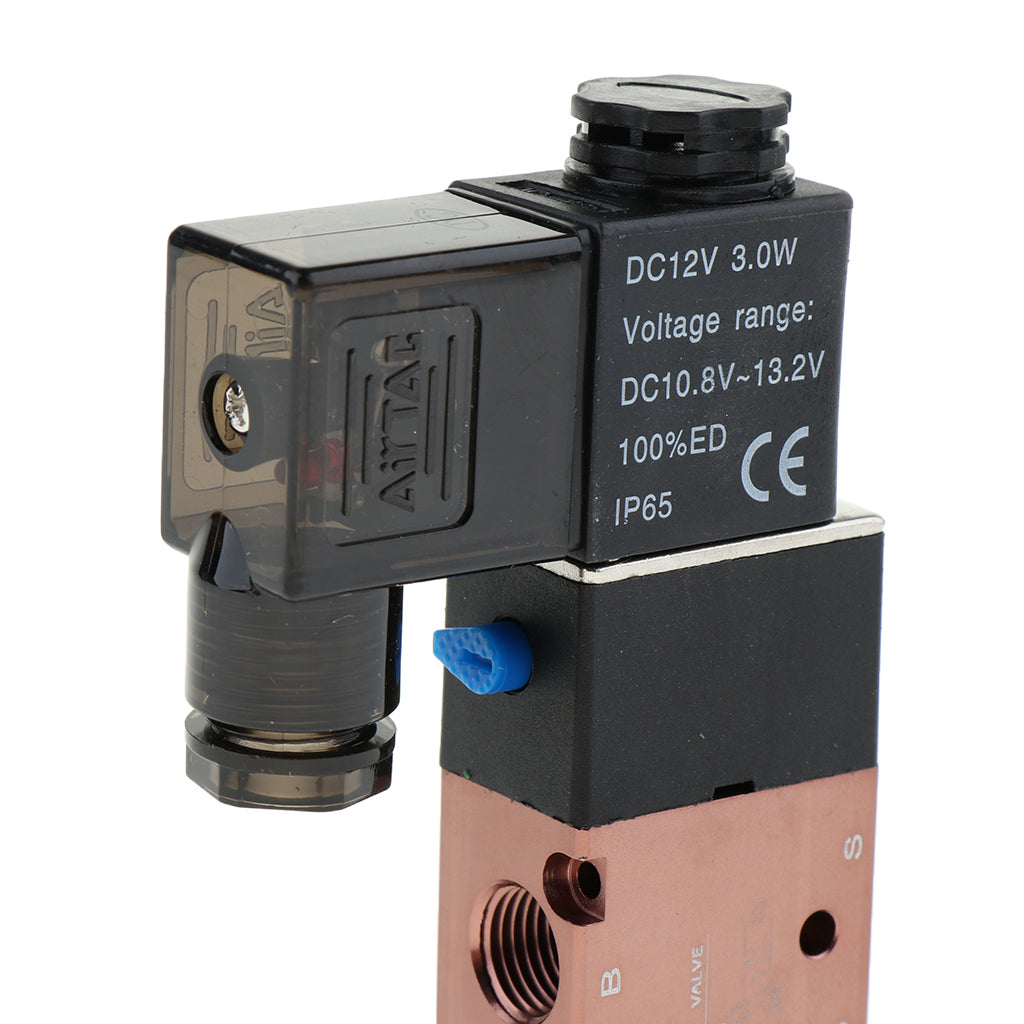 5 Way 2 Position Pneumatic Air Solenoid Valve 4V210-08 DC12V