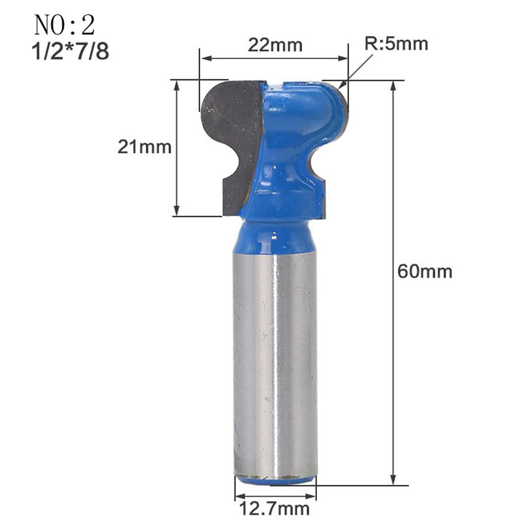 Woodworking T-Slot T-Track Slotting Router Bits Groove Cutter 1/2