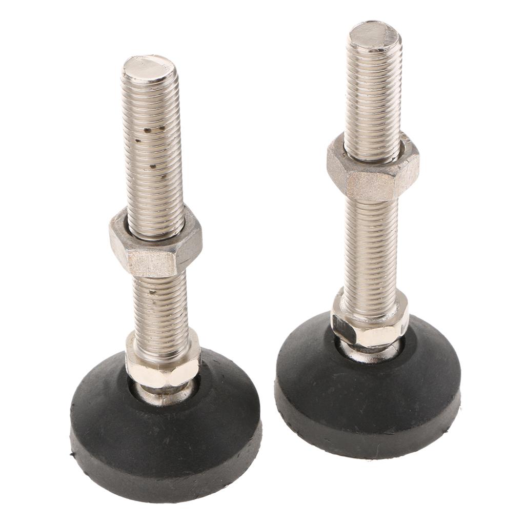 2PCS Unwired Swivel Adjustable Furniture Leveler Leveling Feet 60mm-M16x80