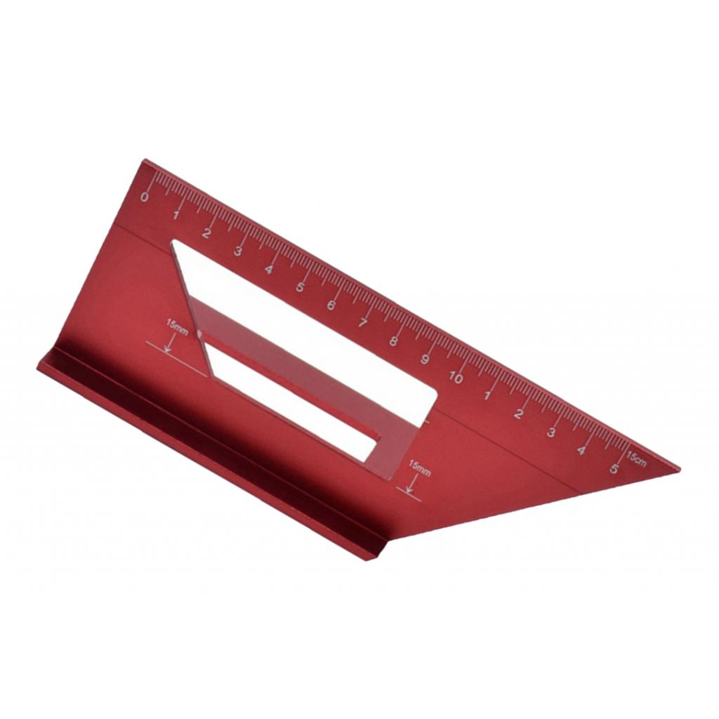 Woodworking Ruler 3D Mitre Angle Measuring Gauge Square Size Tool Measure