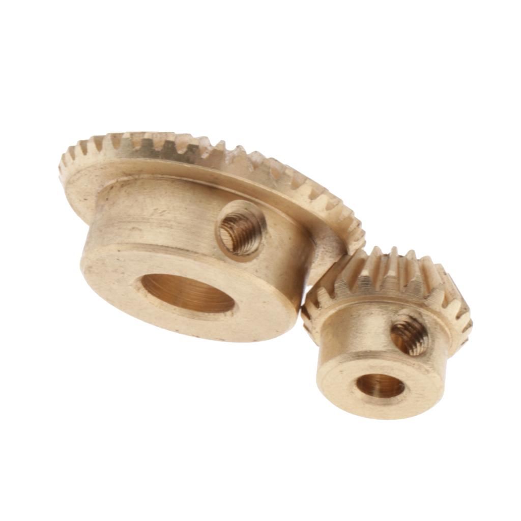 0.5 Modulus Brass Bevel Gear 20 40Tooth 3 6mm Diameter Inner Hole