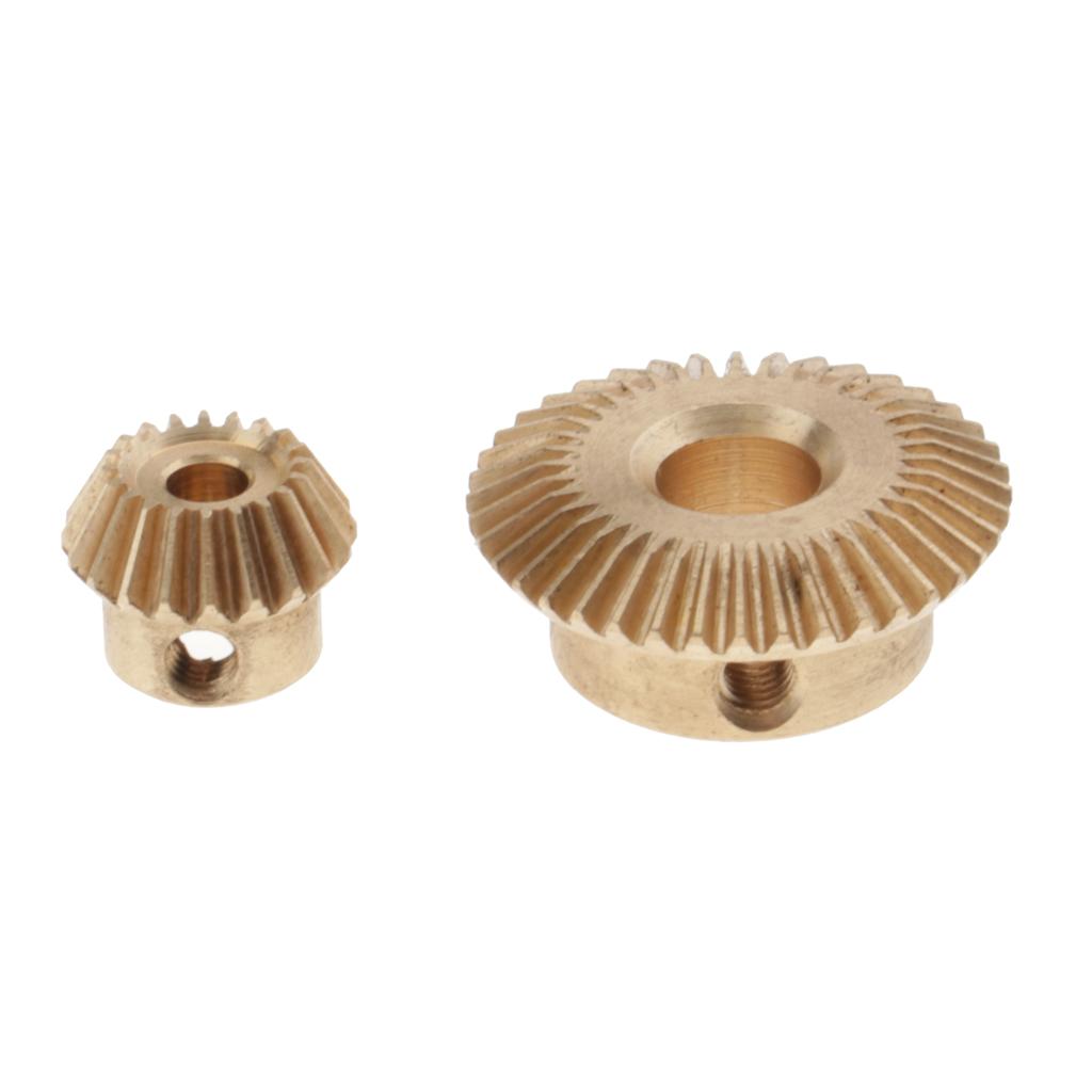 0.5 Modulus Brass Bevel Gear 20 40Tooth 3 6mm Diameter Inner Hole