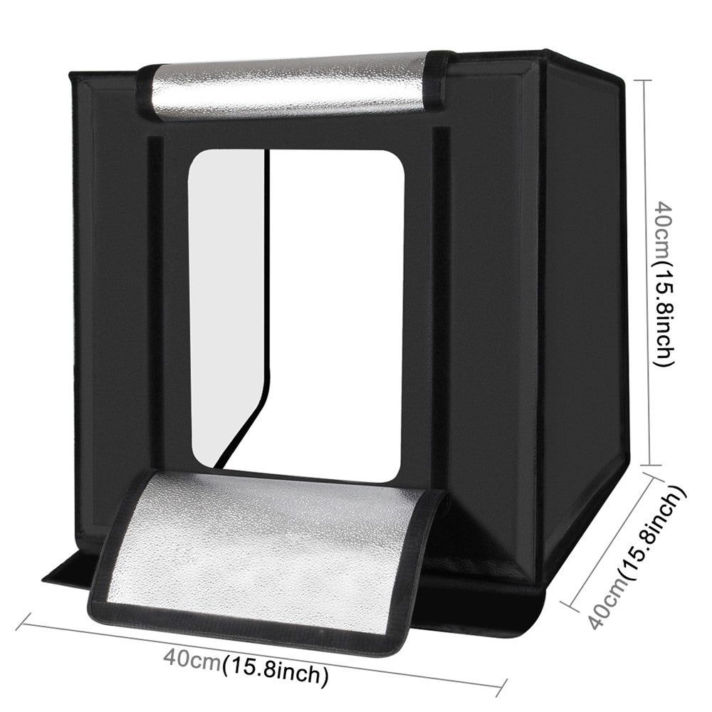 PULUZ PU5040 40CM LED Portable Photo Studio Box Lightbox Photograghy Softbox Studio Shooting Tent Box - EU Plug