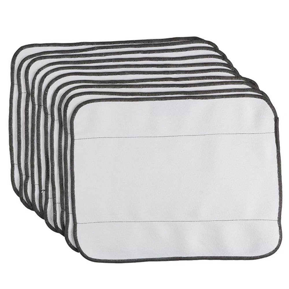 Wet Mopping Pad Dry Sweeping Pad Replacement for iRobot Braava 321 380 320 380t 390t Mint 5200C 5200 4200 4205 - White//10Pcs/Set