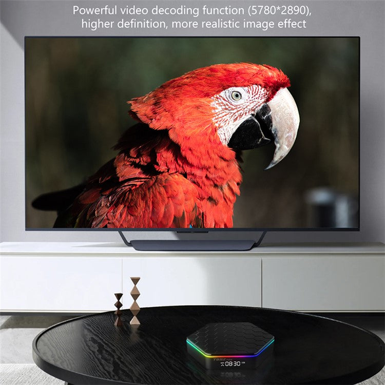 T95z Plus Android 12.0 TV Box 4GB+64GB EU Plug Quad Core 6K HD Video Player WiFi Bluetooth-compatible 5.0 Set Top Box