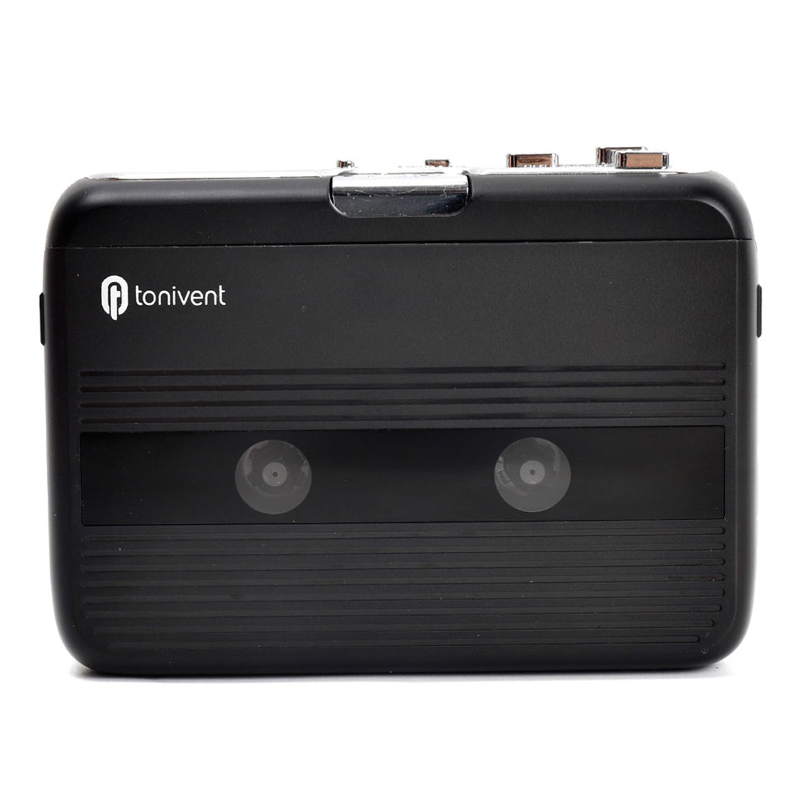 Tonivent TON007B Portable Bluetooth Tape Cassette Player, Support FM / Bluetooth Input and Output(Black)