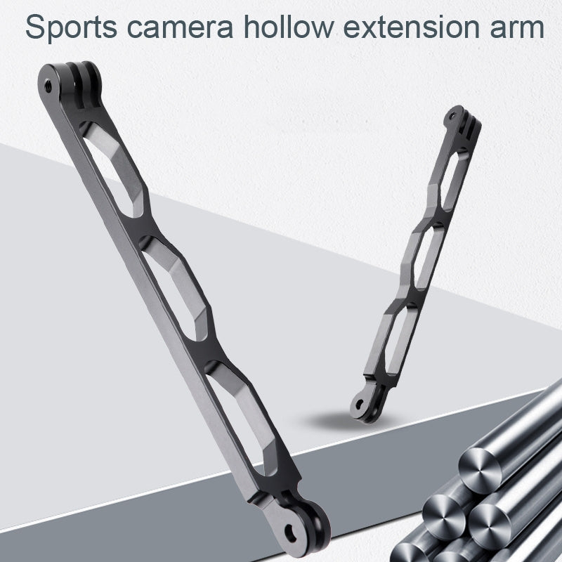 Aluminum Extension Arm Grip Extenter for GoPro, Insta360, DJI and Other Action Cameras(Black)