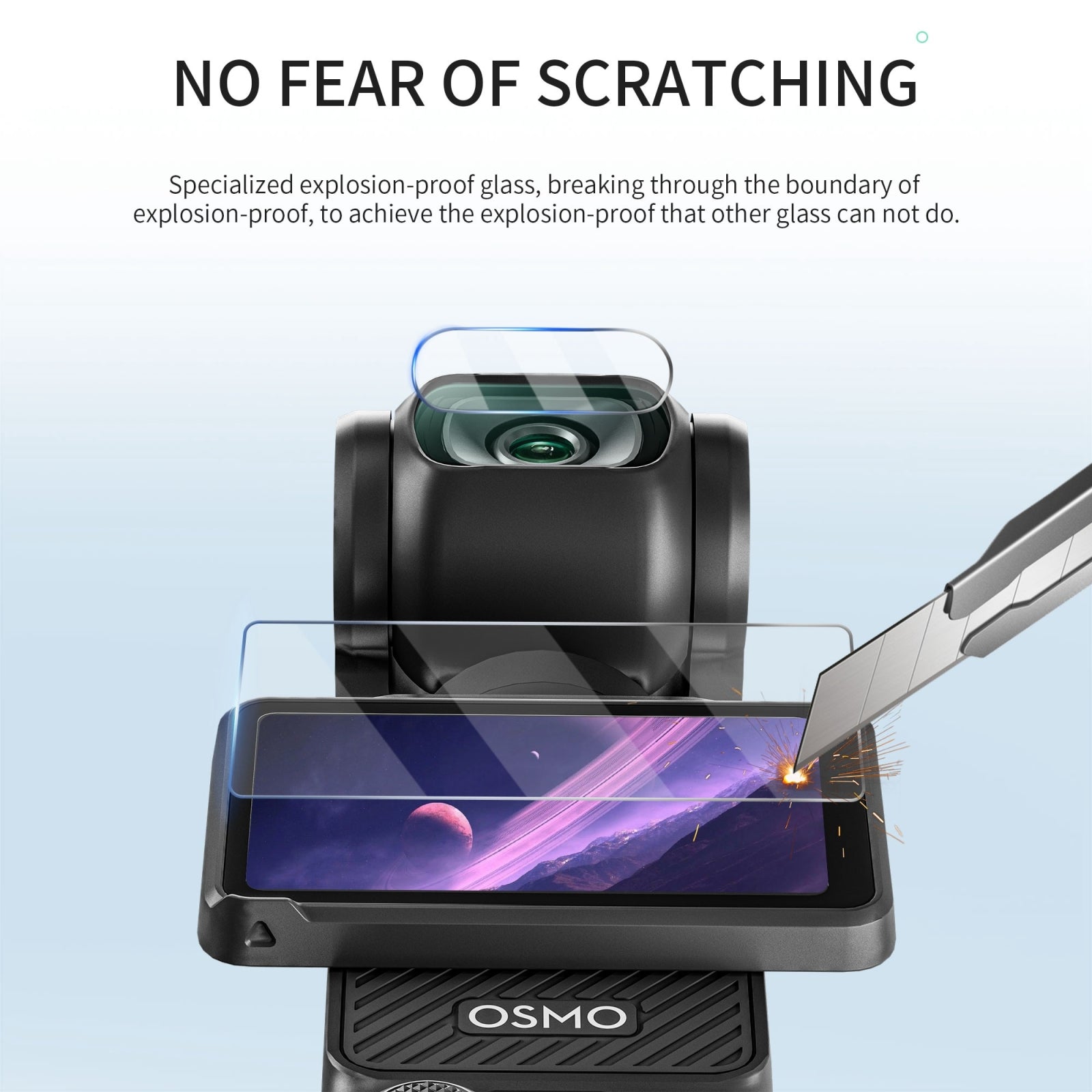 For DJI OSMO Pocket 3 STARTRC 2pcs 2 in 1 Tempered Glass Lens Protector + Screen Film (Transparent)