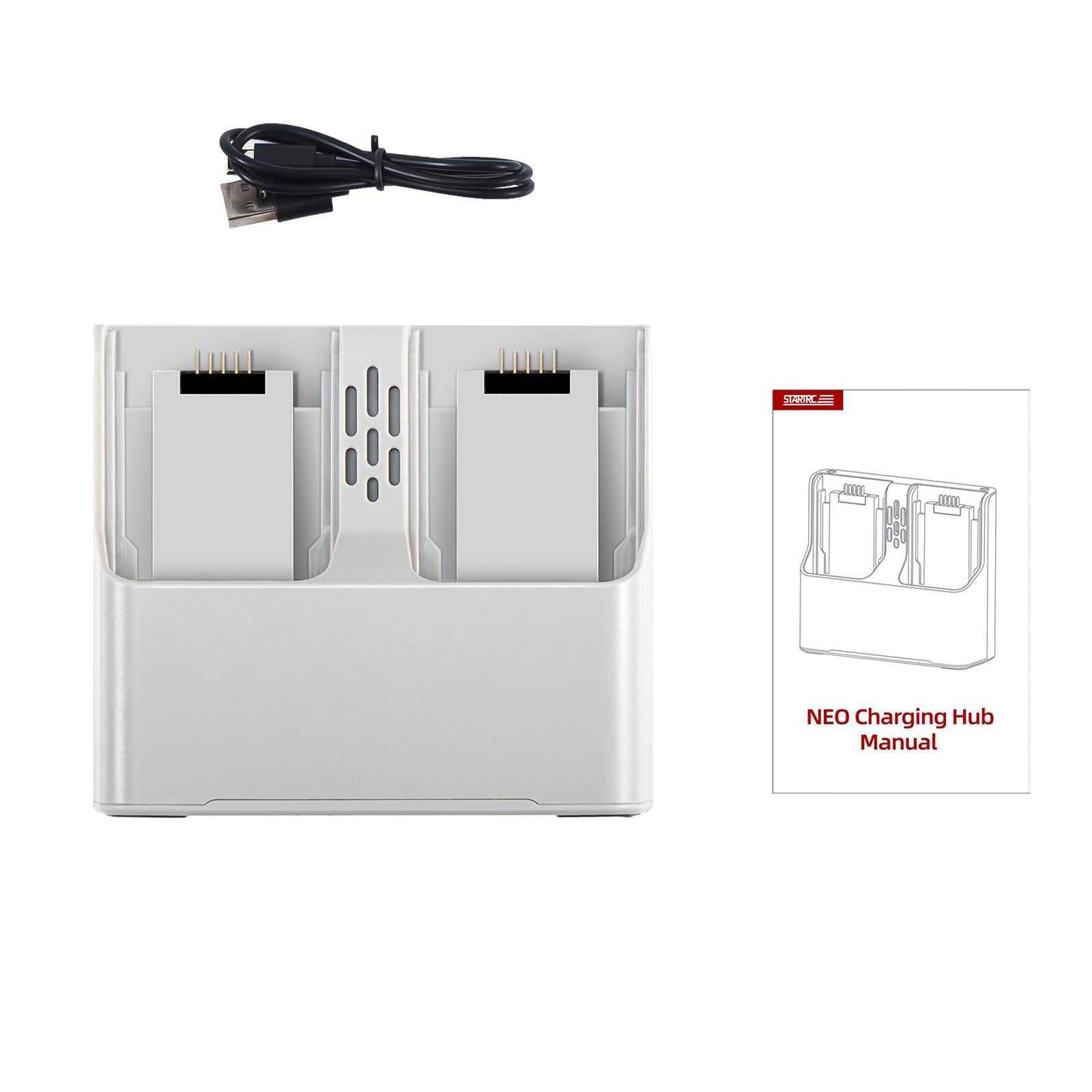 For DJI Neo Two-way Charging Butler Battery Charger Hub (Grey)