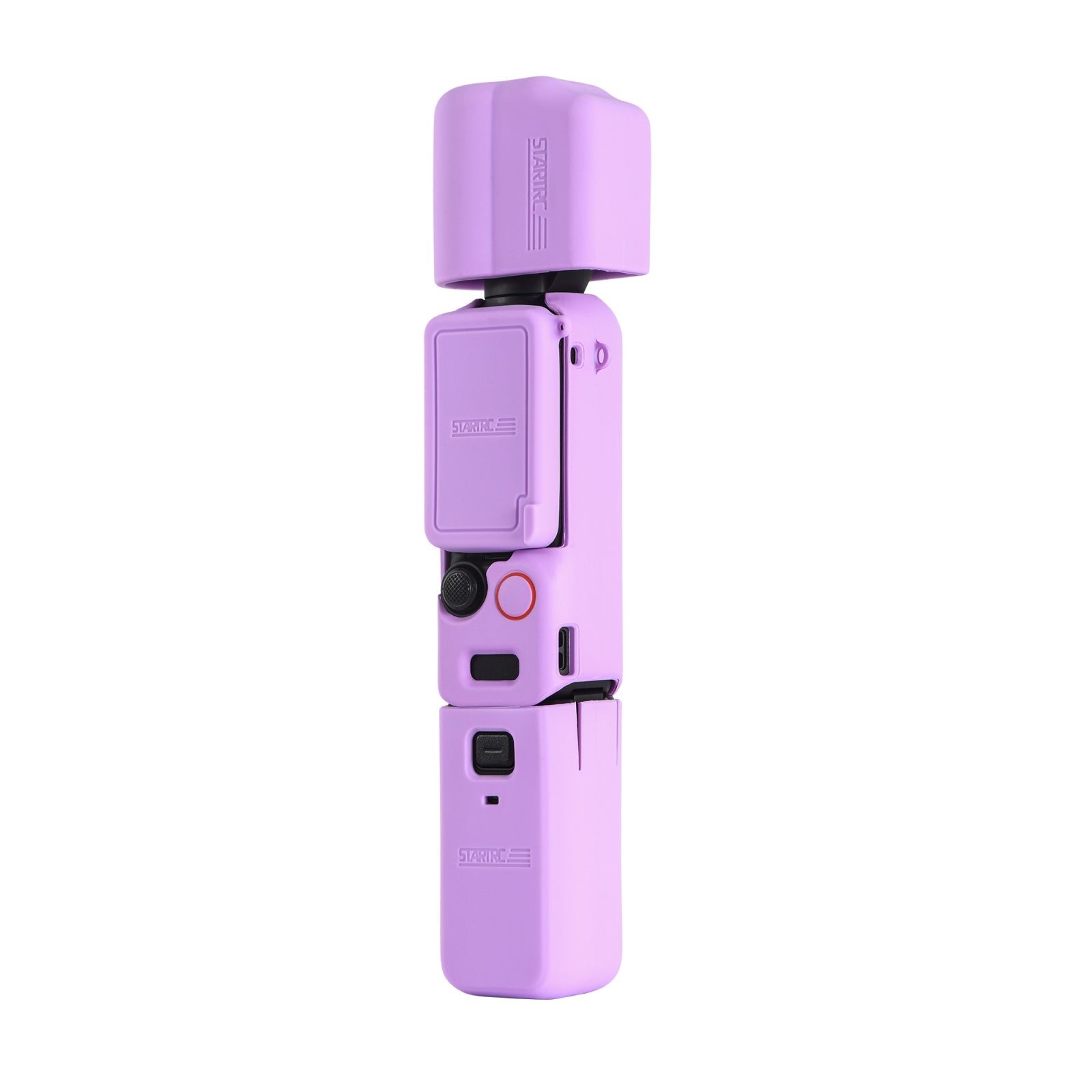 For DJI OSMO Pocket 3 STARTRC 5 in 1 Body Lens Handle Screen Silicone TPU Case (Purple)