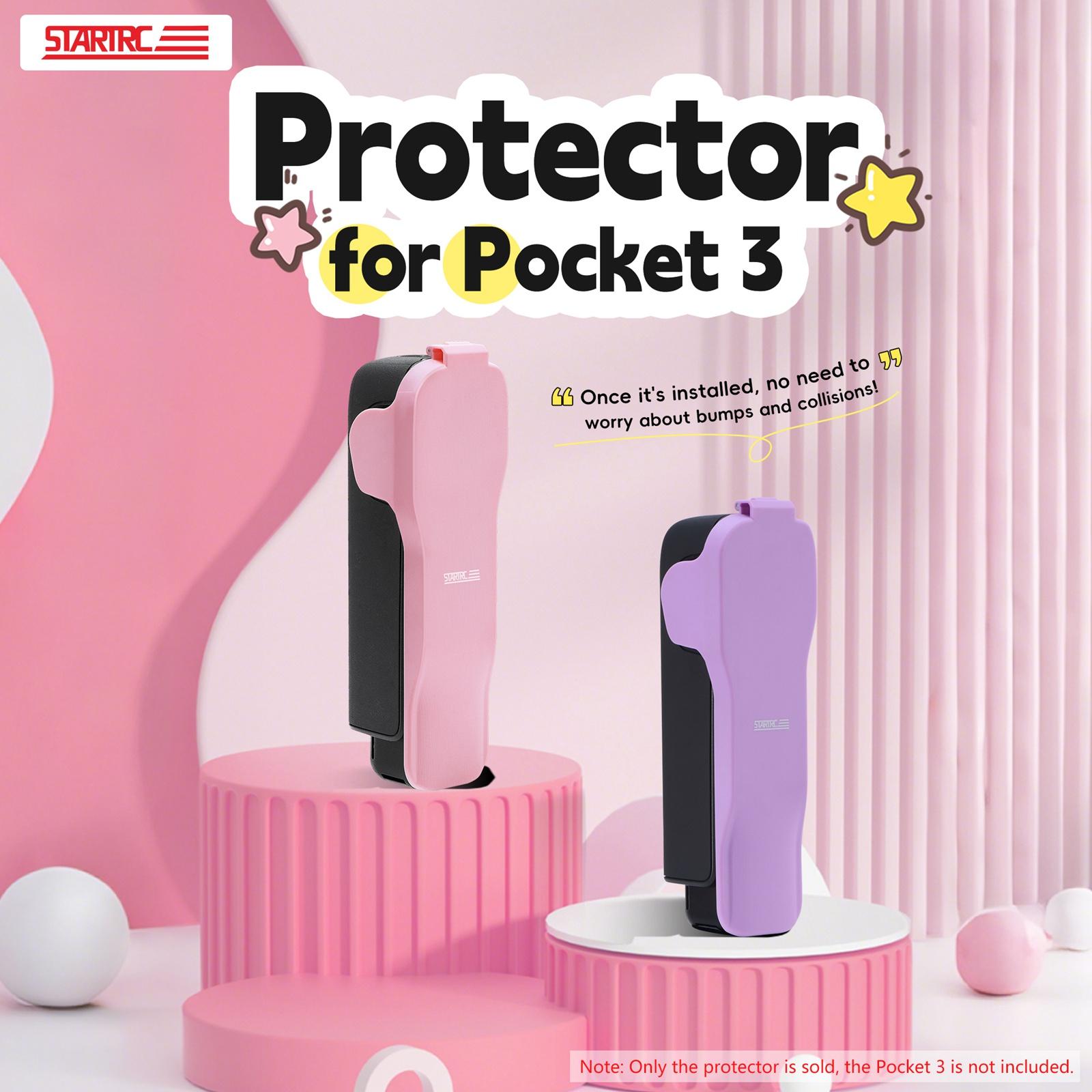 For DJI Osmo Pocket 3 STARTRC Storage Box Protective Case with Lanyard (Pink)
