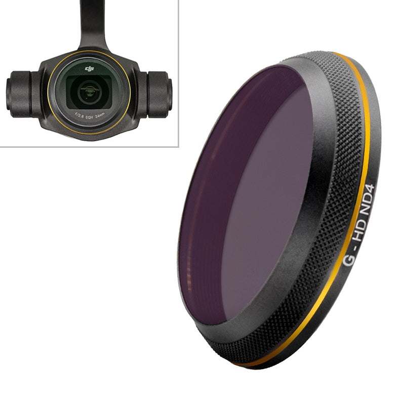 PGYTECH X4S-HD ND4 Gold-edge Lens Filter for DJI Inspire 2 / X4S Gimbal Camera Drone Accessories