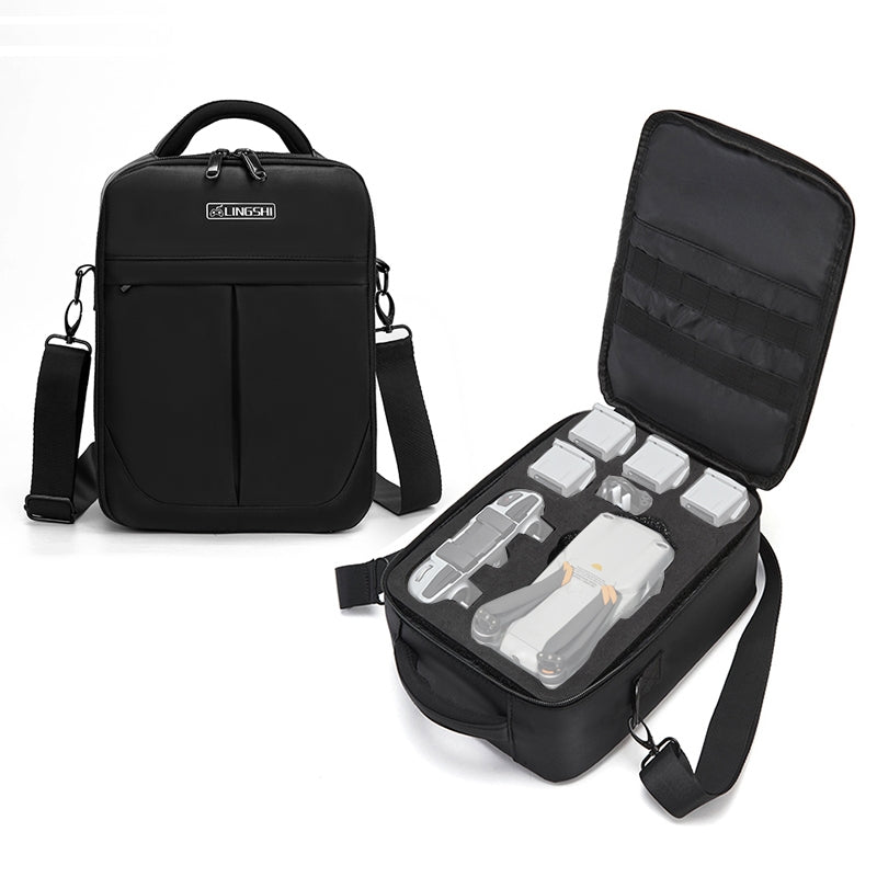 Ugrade Shockproof Waterproof Single Shoulder Storage Travel Carrying Cover Case Box for DJI Air 2S(Black)