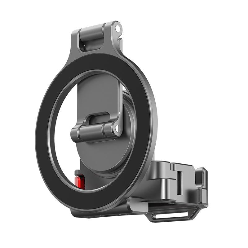 For DJI Osmo Pocket 3 BRDRC Smartphone Teleprompter Stand Desktop Clamp Cold Shoe Extension Mount(Dark Grey)