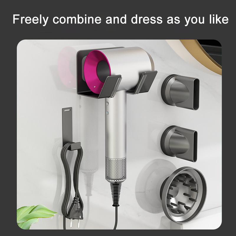 Aluminum Air Nozzle Stand For Dyson / Laifen Hairdryer(White)
