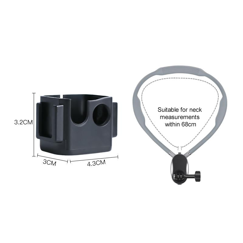 For DJI Osmo Pocket 3 Adapter Expansion Bracket Frame with Neck Bracket